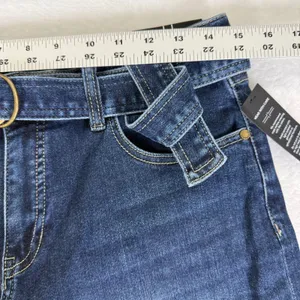 Liverpool Los Angeles Wide Leg Crop Belted Jeans Dark Wash Size 10/30 New thumbnail 5