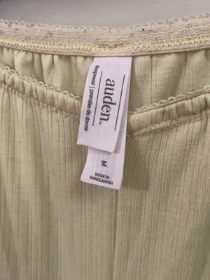 Auden Butter Yellow Wide-Leg Lounge Pants thumbnail 3