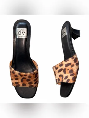 NEW DV by Dolce Vita Brendah Slide Sandal 8.5 M, LEOPARD thumbnail 2