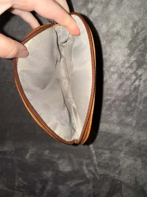 Hkcluf Brown Faux Leather Wristlet Pouch thumbnail 4