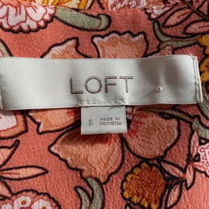 Ann Taylor LOFT Blouse Womens Small Floral Multicolor‎ V-Neck Long Sleeve Top thumbnail 8