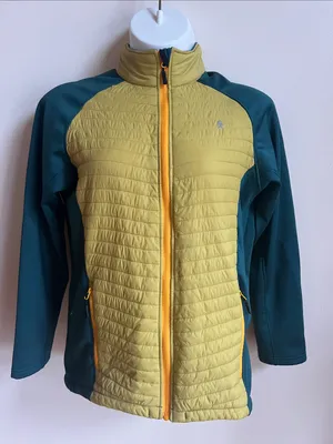 Little Donkey Andy lQuilted Green-Teal Hybrid Jacket thumbnail 1