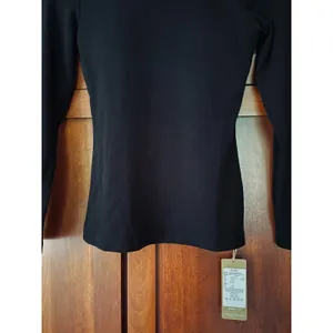 OGL Brami Top Turtleneck Long Sleeve Eco Mousse Black Size Small NEW thumbnail 3