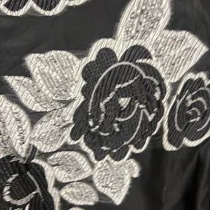 Prabal Gurung jacquard black floral minidress w pockets thumbnail 3