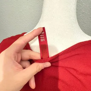 Skims Ruby Red Long Sleeve Tie Front‎ Long Sleeve Size Small (Worn few times) thumbnail 5