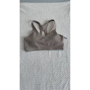 Nike Womens Medium Impact Racerback Sports Bra Taupe Mauve Large RN56323 thumbnail 2