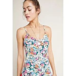 ANTHROPOLOGIE Colloquial Bias Conversations 52 of 52 Midi Slip Patchwork Medium thumbnail 5