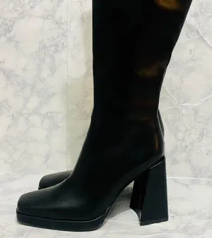 Princess Polly Matte Black Montgomery Boot thumbnail 3