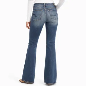 American Eagle Skinny Kick Women’s Jeans Size 4 Long Dark Wash Stretch Denim thumbnail 2