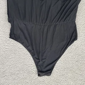 Free People Movement On Deck Skirt Skort Black Mesh Pleated Tennis Women Large thumbnail 4