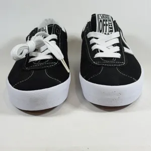 Vans Size-6.5 Womens Unisex Sport Low Skate‎ Sneakers Shoes Black/White Retro thumbnail 2