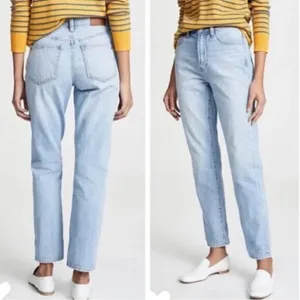 Madewell Women Jeans Sz 25 Light Wash The Perfect Summer Jean Straight Leg Denim thumbnail 2