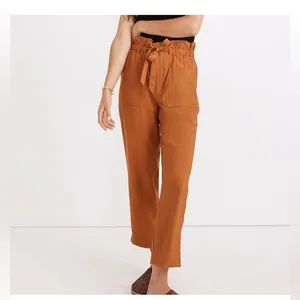 Madewell Women's Dunaway Paperbag Waist Pants Size L thumbnail 4