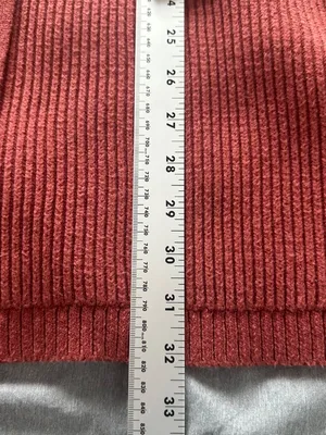 Anthropologie Maeve Size XS Mock Neck Tie Waist Sweater Mini Dress Cedar Color thumbnail 9