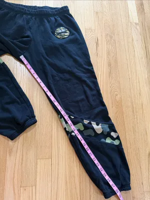 Lauren Moshi Abra Camo Lip Jogger Sweatpants Sz L thumbnail 5