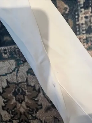 Aerie Cropped White Long-Sleeve Polo Top thumbnail 6