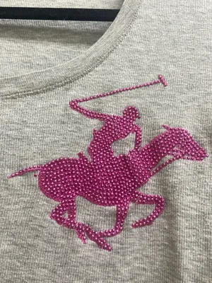Beverly Hills Polo Club Women’s Long Sleeve Top with pink logo – Size XL thumbnail 3