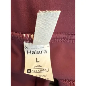 NWOT HALARA Daystretch High Waisted Pocket Straight Lwg Work Paints In Purple L thumbnail 7