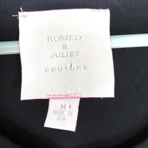 Romeo & Juliet LBD Couture Black Sequin Empire Style Shift Dress thumbnail 4