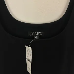 J.Crew Drop Waist Mixy Dress Midi Cotton A Line Minimalist Black Small NWT thumbnail 7
