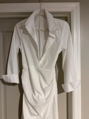 White T-shirt dress thumbnail 2