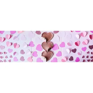 Handmade Pink Leather Heart Pouch | Coin purse with Snap thumbnail 2