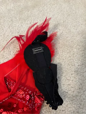 Red Beaded Flapper Costume thumbnail 5