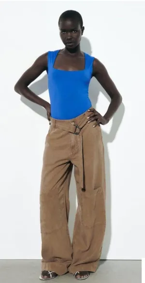 ZARA Square Neck Bodysuit thumbnail 1