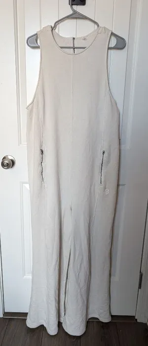 NWOTS FREE PEOPLE Movement Knit Cotton Blend Cream/White Medium thumbnail 1