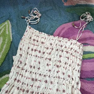 NEW Sz XS print Free People Tiered Pull-On Clementina Mini Dress in Ivory Combo thumbnail 5