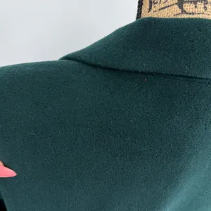 Vtg Wool Cashmere‎ Blend Blazer Dark Green Women 16 Pea Coat Single Breasted thumbnail 8