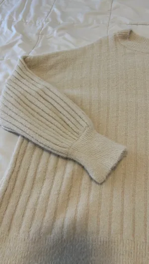 Aerie buttercream crew sweater thumbnail 3