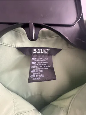 5.11 Tactical Short Sleeve Button Up Shirt‎ XL Green Vented Performance thumbnail 2