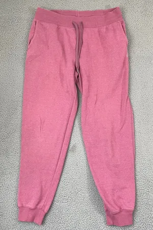Reebok Joggers Women XL Pink Lounge Athletic Sportswear Pull On Drawstring thumbnail 1