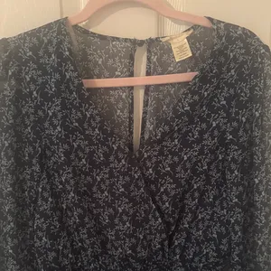 Altar'd State Navy Floral Jumpsuit thumbnail 3