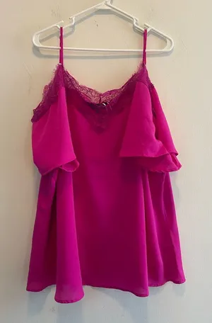 Davi & Dani Like New Pink Shirt Sz 3X thumbnail 1