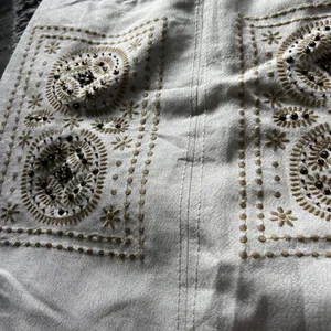 Floreat Anthropologie Skirt Bead Embellishments and‎ Tan Stitching Size 0 thumbnail 10
