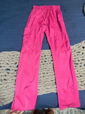 Amazon pink scrub pants thumbnail 1
