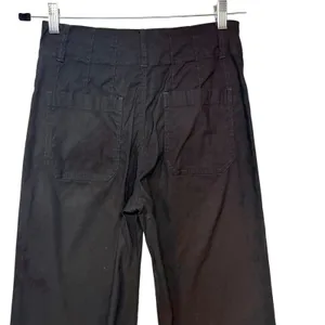 Maeve Anthropologie The Colette Black Wide Leg Cropped Linen Blend Pants Size 26 thumbnail 10