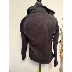 Patagonia Inkling Embroidered Quarter Zip‎ Fleece Pullover Black Women's Size M thumbnail 2