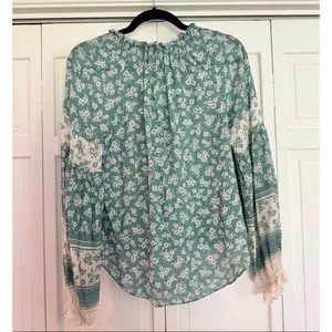 Veronica Beard Kalina silk floral boho blouse size 4 thumbnail 6