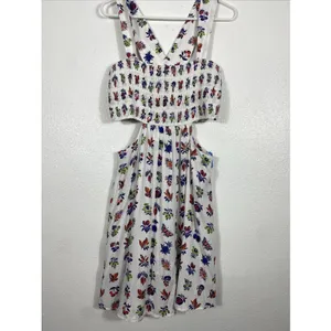 Anthropologie The Piper Bandeau Cutout Mini Dress Floral Size L thumbnail 6
