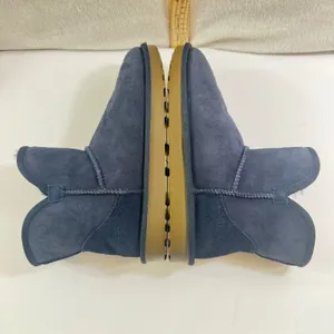 Kirkland Signature Navy Blue Suede Shearling Boots Womens‎ 7 Art 1711735 thumbnail 7