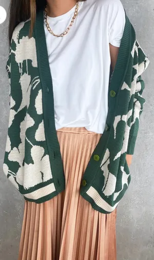 Cardigan Green Size M thumbnail 4