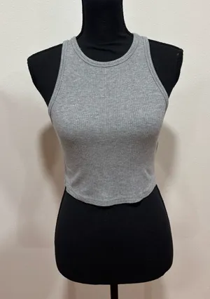 Gray Crop Top thumbnail 1