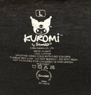 Kuromi by Sanrio Vintage Wash Tee thumbnail 4