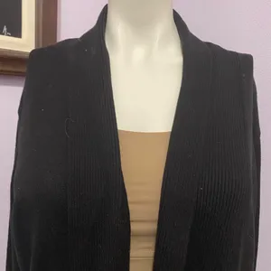 Faded Glory Elegant Black Cardigan thumbnail 3