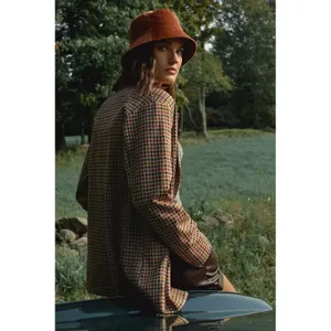 Anthropologie AVEC LES FILLES Longline Plaid Blazer Jacket Preppy Academia Small thumbnail 7
