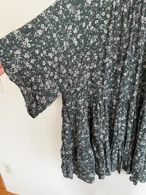 Floral Dress Green Size L thumbnail 4