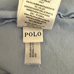 Polo Ralph Lauren blue oversized cropped logo t-shirt‎ women's small thumbnail 4